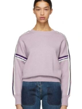 Isabel Marant Women's Light Lavender Crewneck Cotton / Wool Sweater